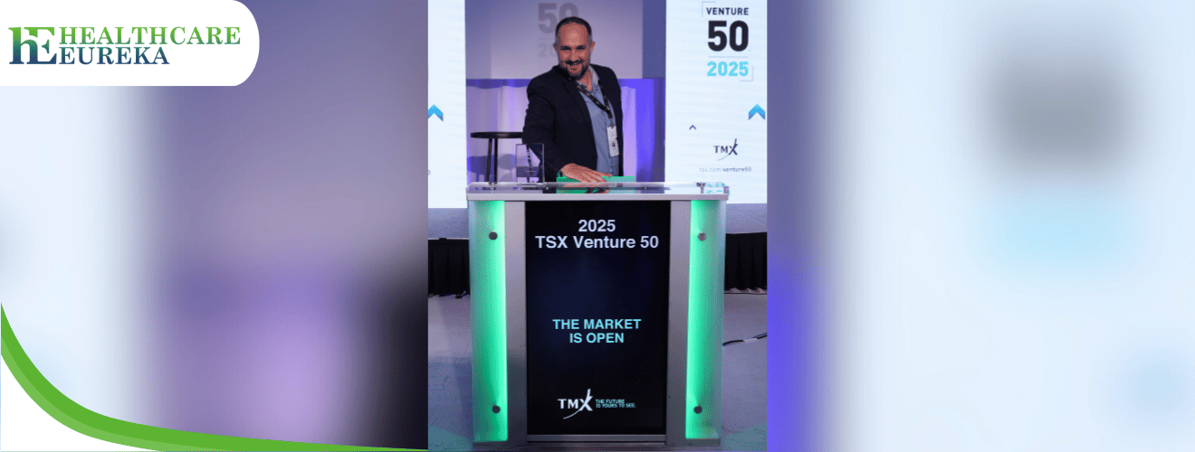 Dr. Lior Shaltiel at the 2025 TSX Venture 50 event, representing NurExone Biologic.