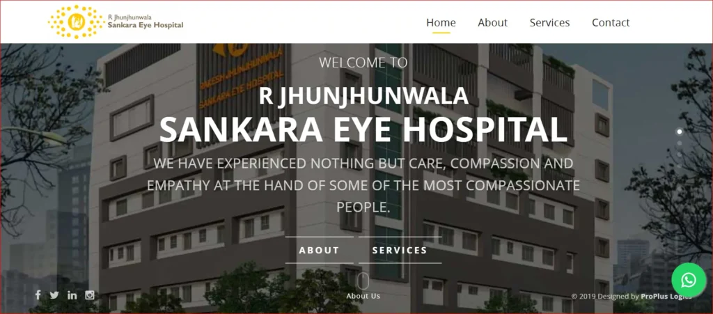 R Jhunjhunwala Sankara Eye Hospital with a modern building and greenery R Jhunjhunwala Sankara Eye Hospital with a modern building and greenery