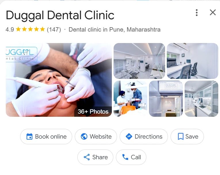 Duggal Dental Clinic Google Business Profile