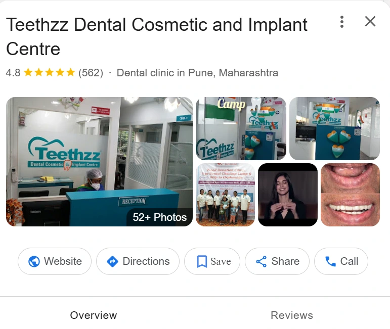Teethzz Dental Cosmetic Implant Centre Google Business Profile
