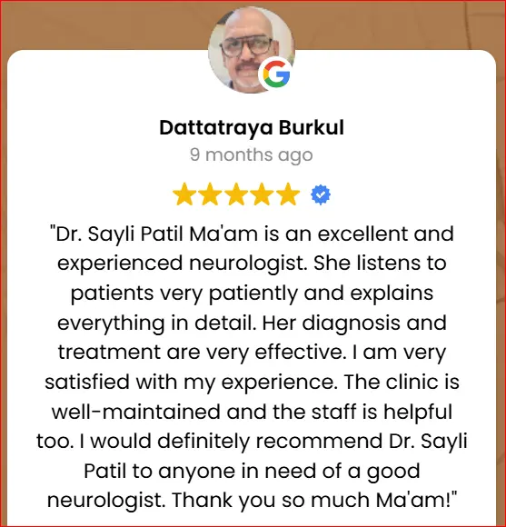 Dr. Sayali Kalbhor Patil - Google Review