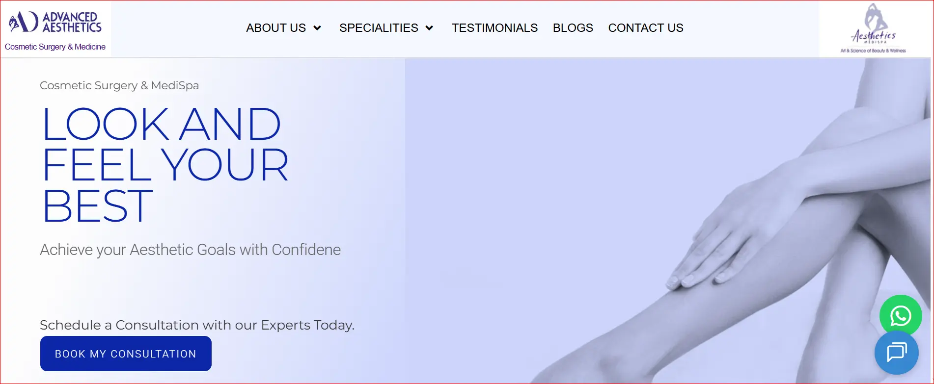 Female legs aesthetic treatment cosmetic surgery clinic consultation concept