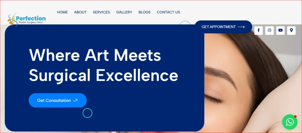 Woman face close up representing cosmetic surgery and skin treatment clinic