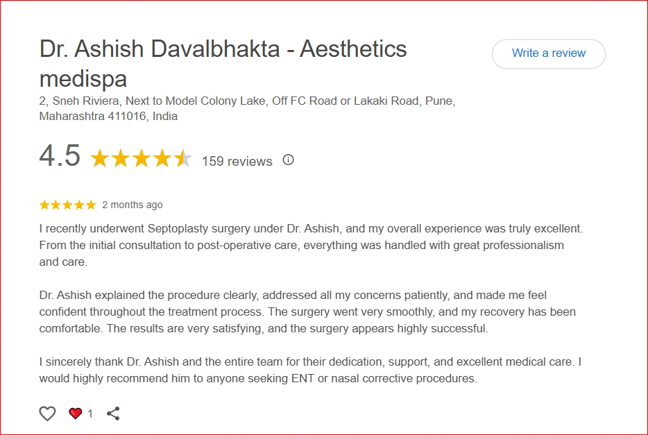 Septoplasty and Rhinoplasty Patient Review