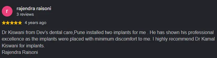 Dr Kamal Kiswani Google Review
