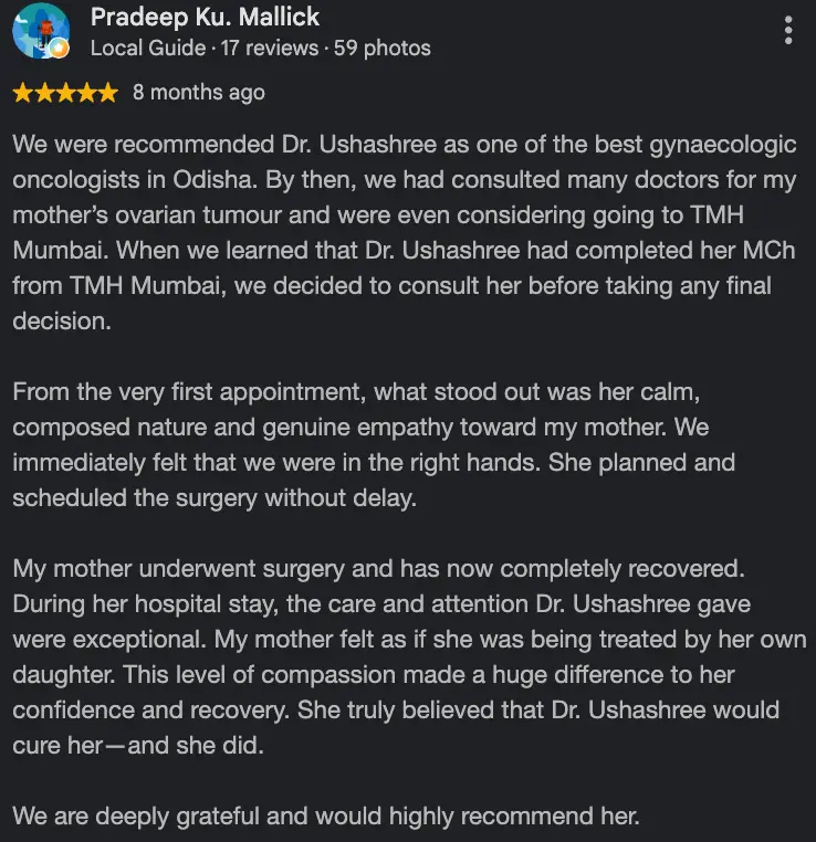 Dr. Ushashree Das Review